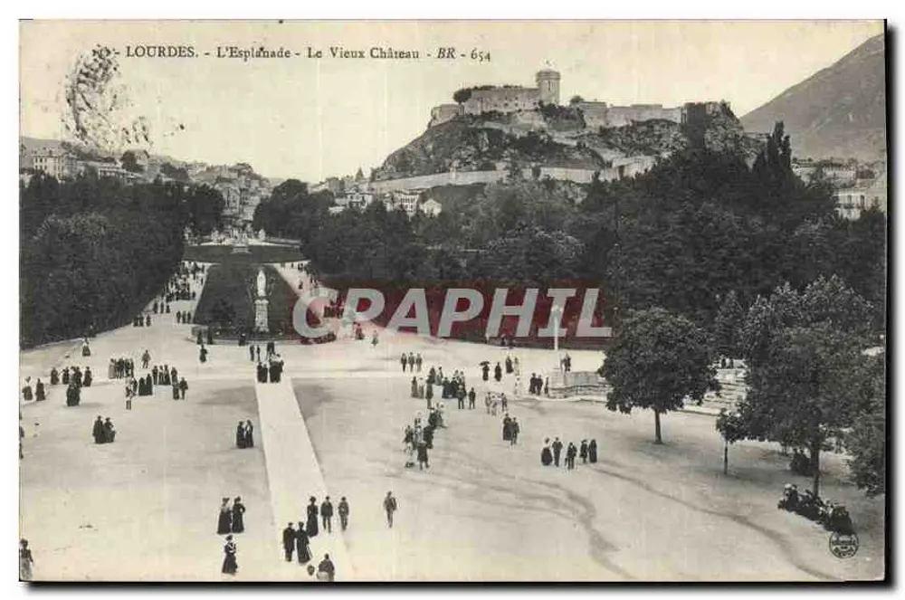 Lourdes - A Esplanada - O Velho Castelo - BR - 654 - Frente