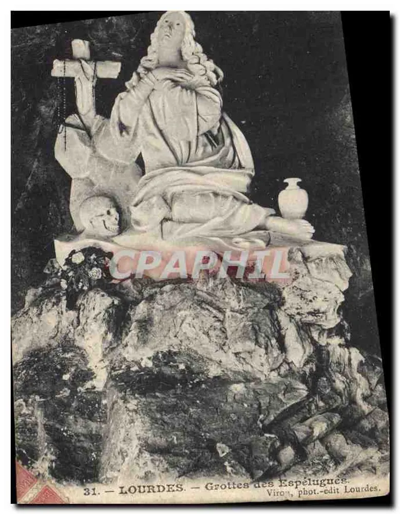 Lourdes — Grutas das Espélugues — fot. Viron, editado por Lourdes, n°31 - Frente