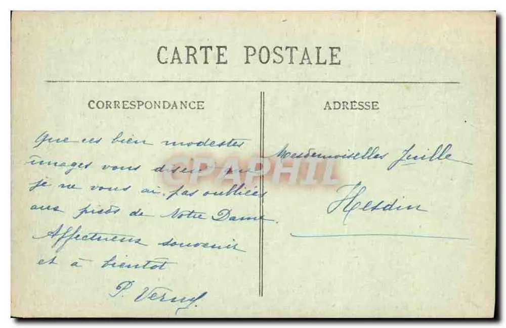 Lourdes — Eingang zum Heiligtum — Edit. Berdou - Lourdes - Rückseite