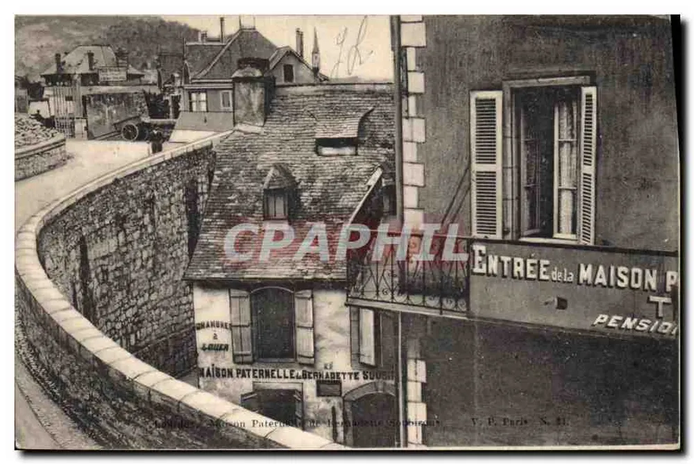 Eingang zur väterlichen Wohnung von Bernadette Sougiann — V. P. Paris N. 41 - Vorderseite