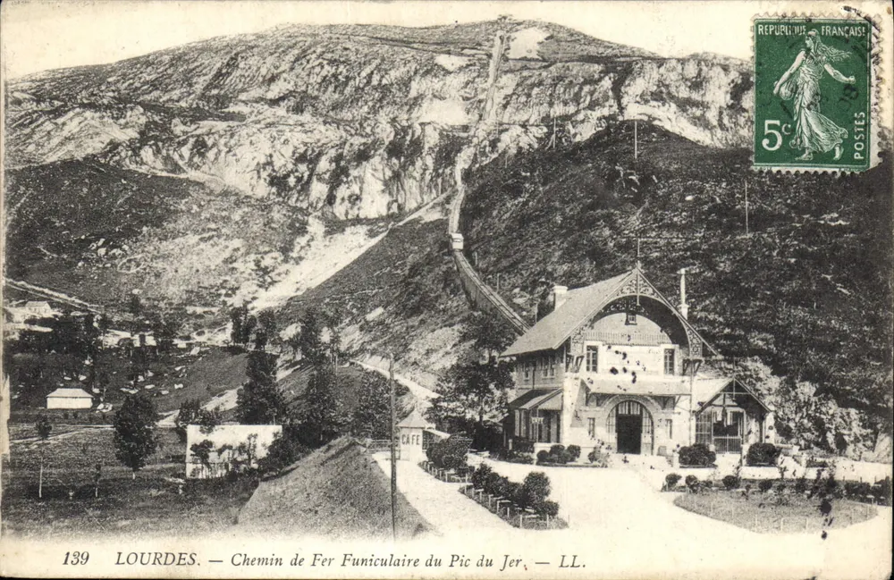 Lourdes — Caminho de Ferro Funicular do Pic du Jer — LL. — n° 139 - Frente
