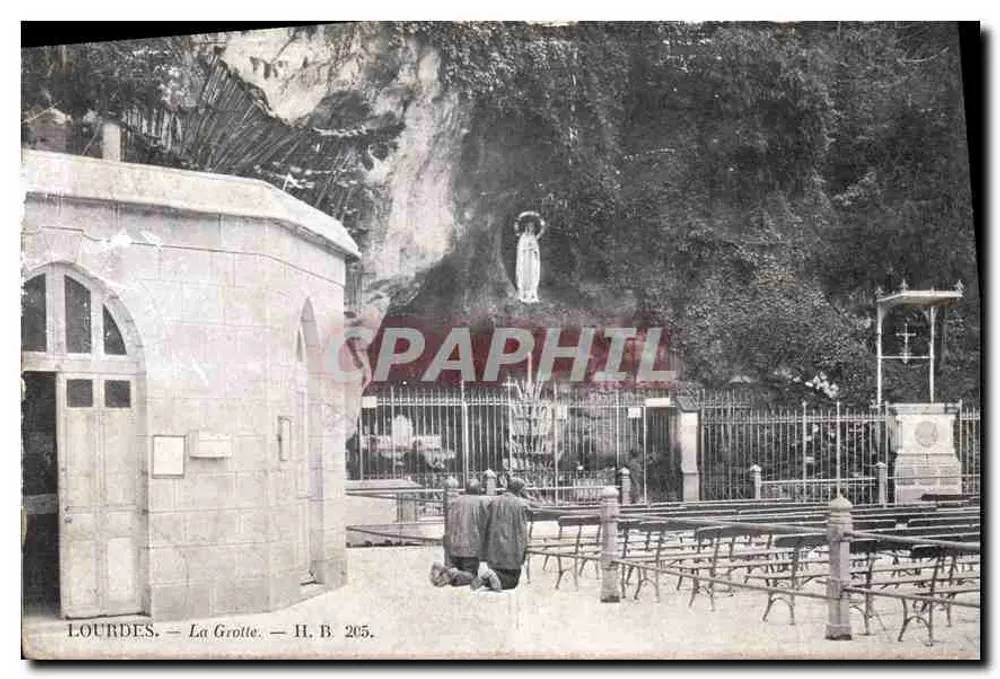 Lourdes — A Gruta — H. B. 205. - Frente