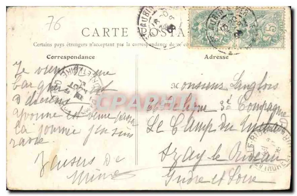 Saint-Aubin-sur-Mer (Calvados) — Die Welle — Studie — n°53 - Rückseite