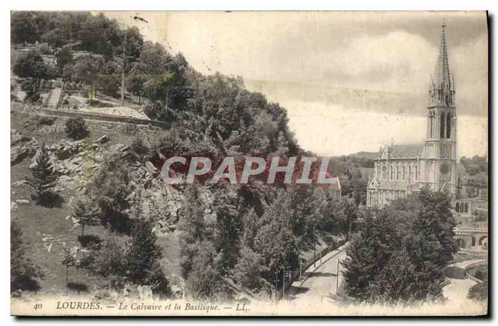 LOURDES — O Calvário e a Basílica — LL. - Frente