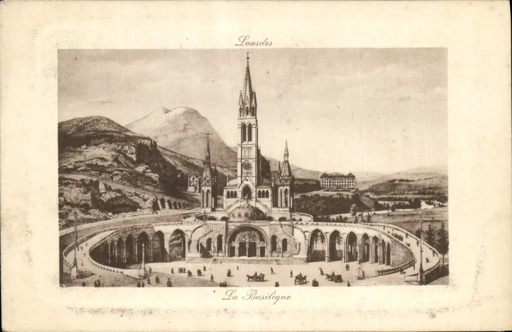 Lourdes — A Basílica — Edição F. V. n° 281 - Frente