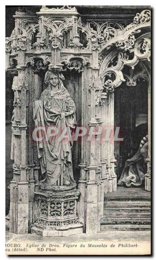 Broug. Kirche von Brou. Figur des Mausoleums von Philibert — ND Fotografie - Vorderseite