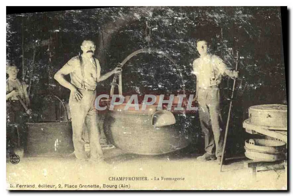 Champfromier - Fromageri - S. Ferrand, yayımcı, 2, Grenette Meydanı, Bourg (Ain) - Ön yüz