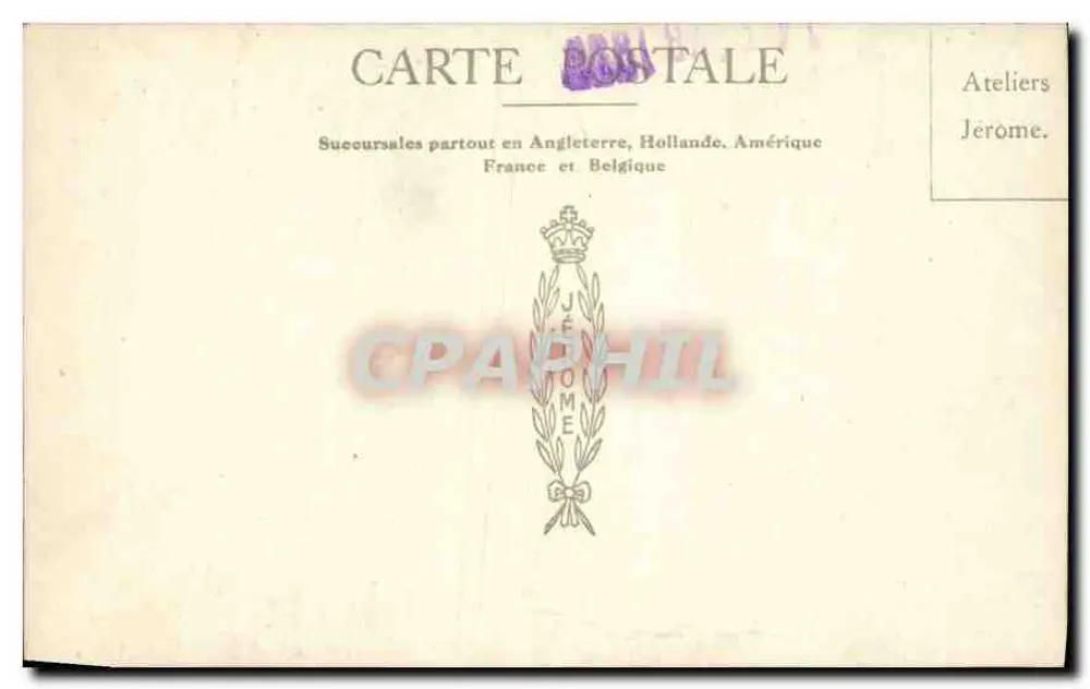 Retrato de um homem — editor Ateliers Jérôme, série não identificada - Verso