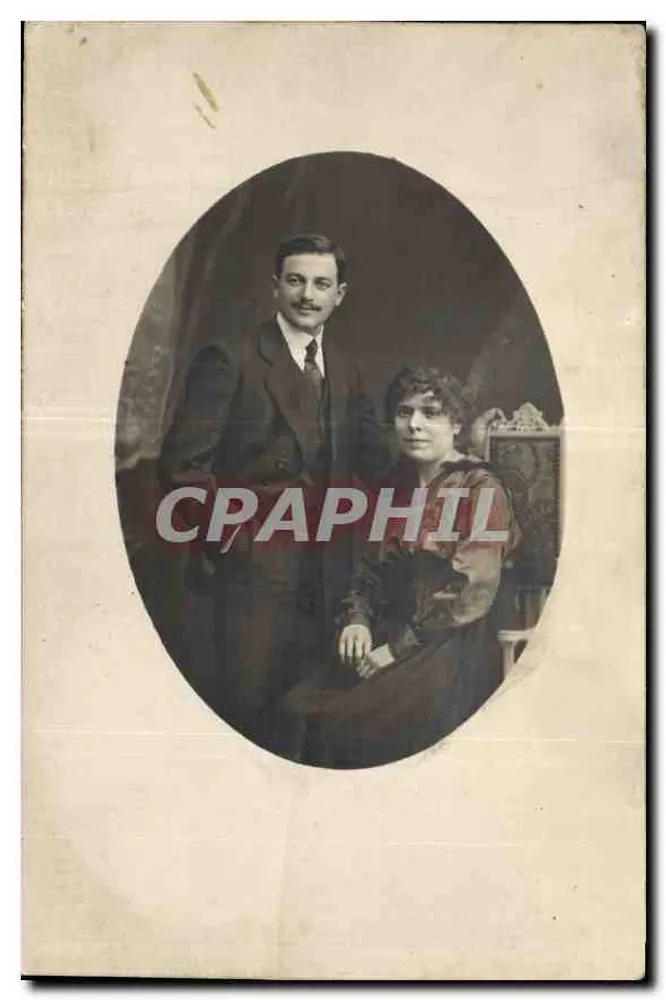 Retrato de um casal — editor desconhecido, número de série não visível - Frente