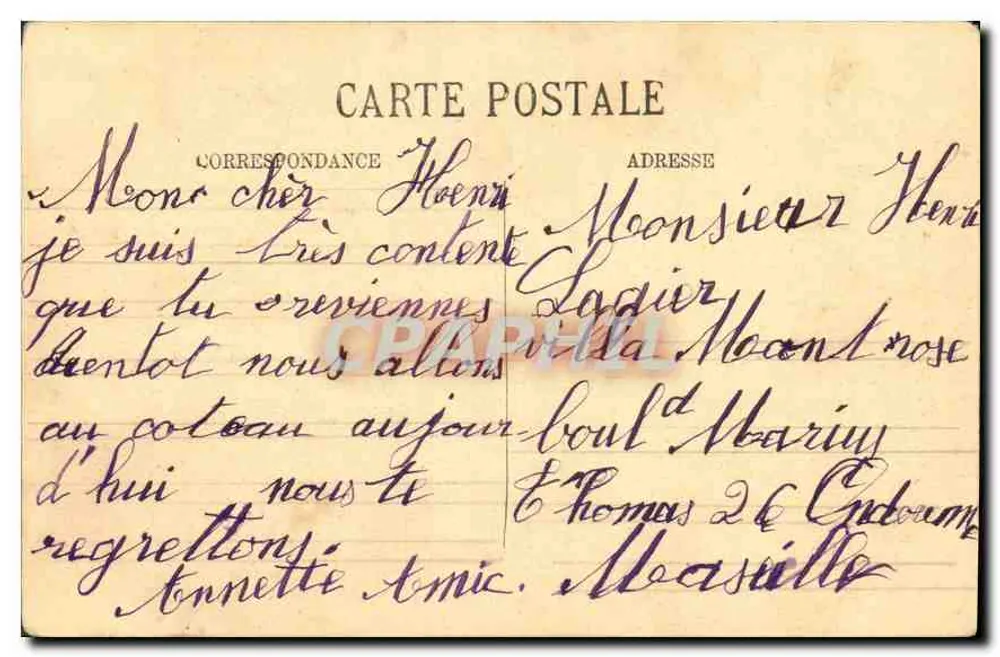 Heilige Geneviève und Jeanne d'Arc — Die Zwei Schwestern — André ROSA 1913 - Rückseite