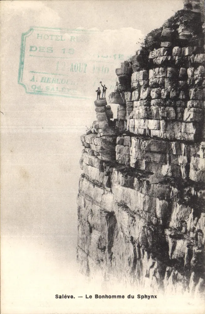 Salève — Der Sphinxmann — Hotel des 13 Niveaux, A. Herlock, Gd. Salève - Vorderseite