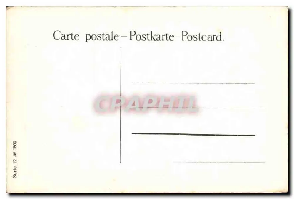Schapenweide — pastorale scène — Roussau, Pinky, serie 12 - Achterkant