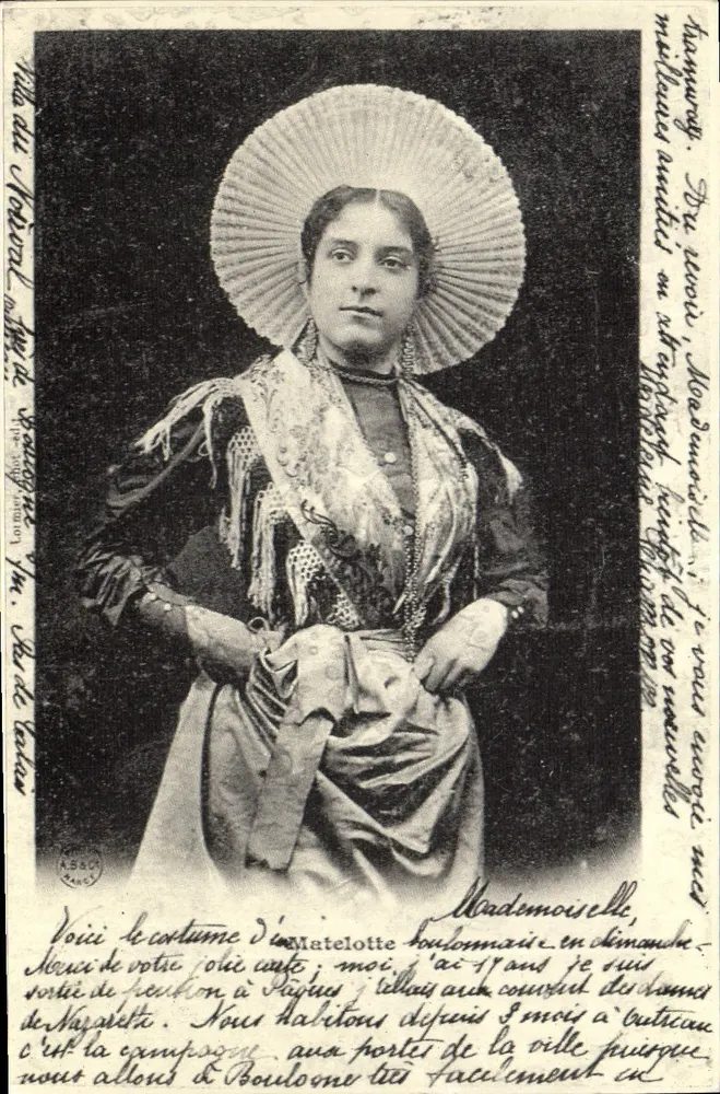 Matelote de Boulogne-sur-Mer — traje tradicional — editor C.E.E. - Frente