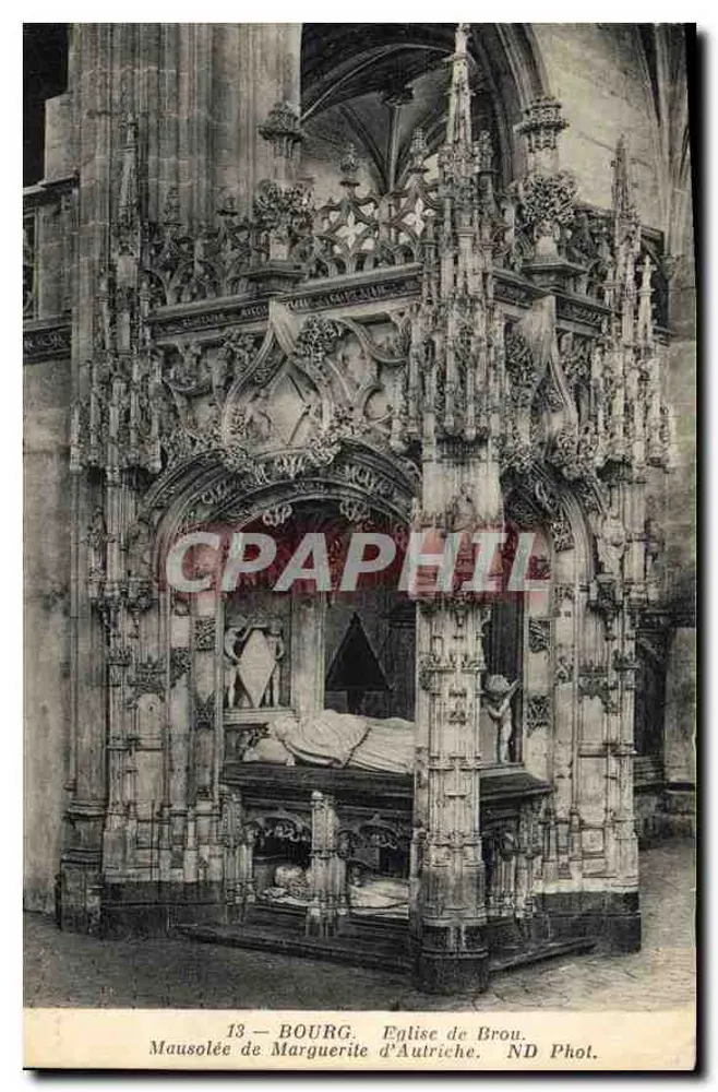 Bourg — Mausoleum von Margarete von Österreich — Kirche von Brou, ND Phot. - Vorderseite