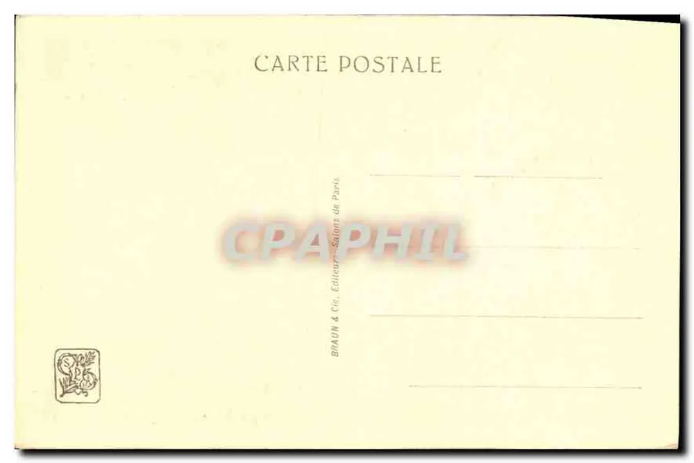 Virgem da Paz — estátua em pedra — Braun & Cie, Paris, n° 01241 - Verso