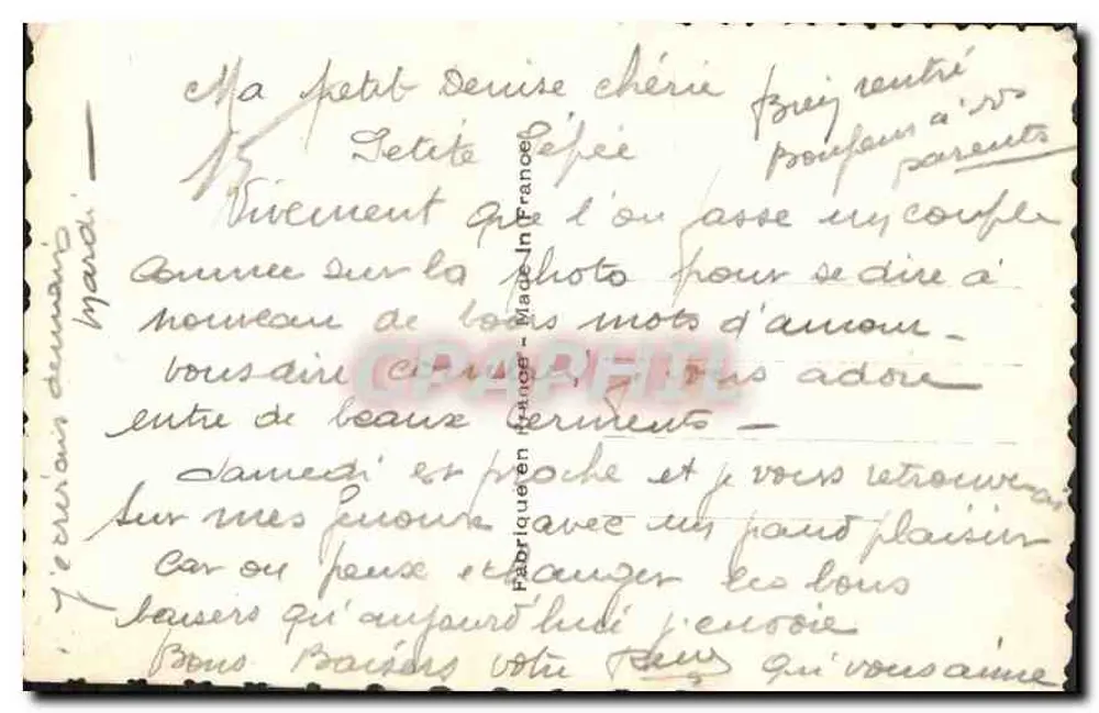 Casal jovem abraçado — editor ARS n°7524 - Verso