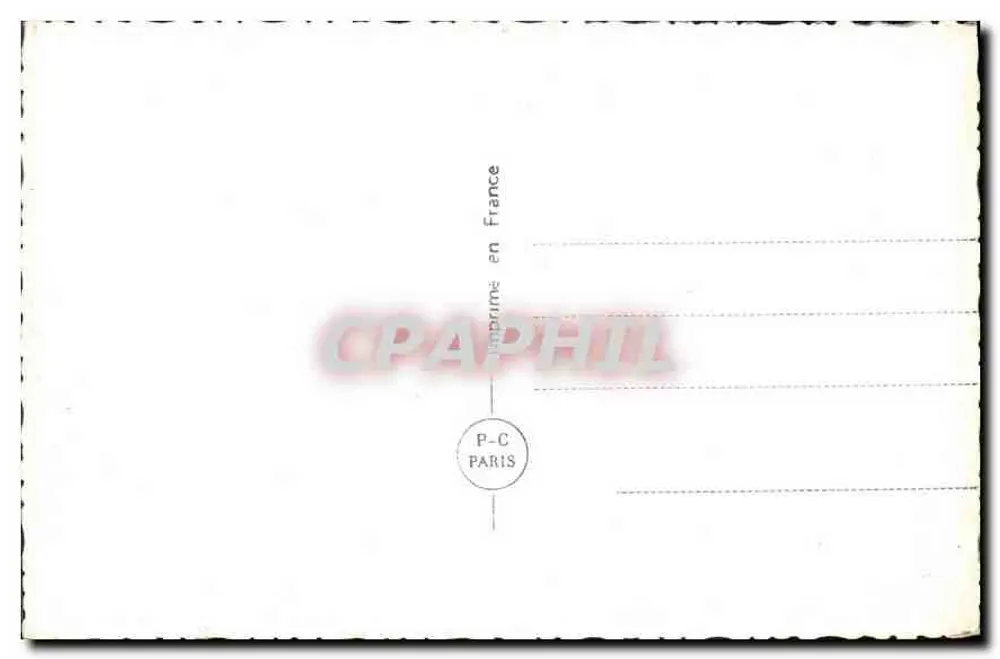 Casal de esquiadores — cena invernal — P-C Paris n°6244 - Verso