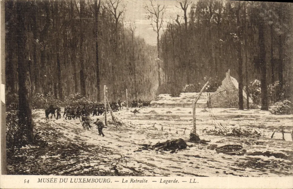 A Retirada — Lagarde — Museu do Luxemburgo — LL. — n°54 - Frente