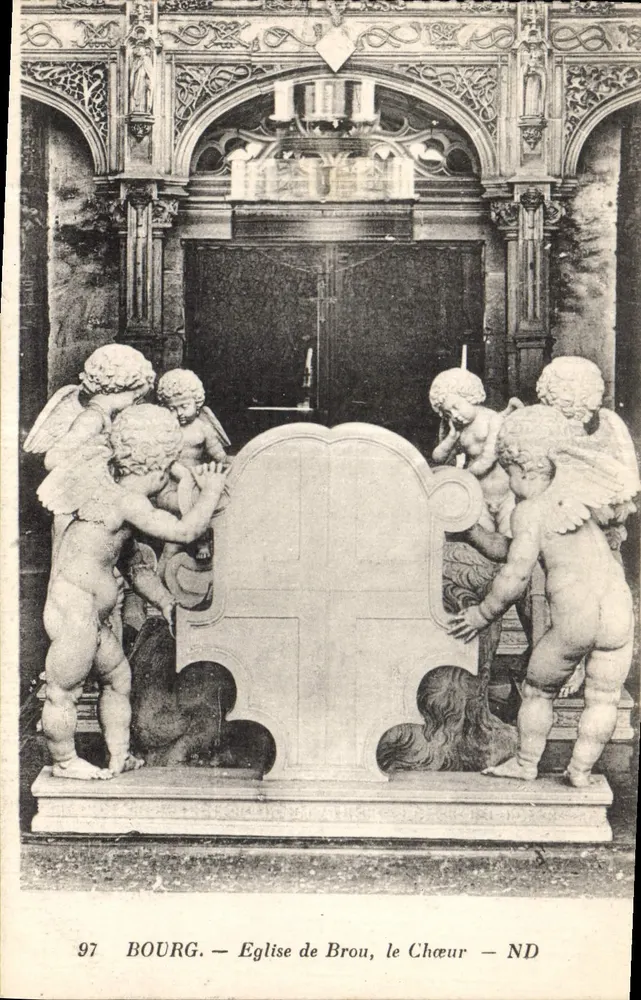 Bourg — Kerk van Brou, het Koor — ND - Voorkant
