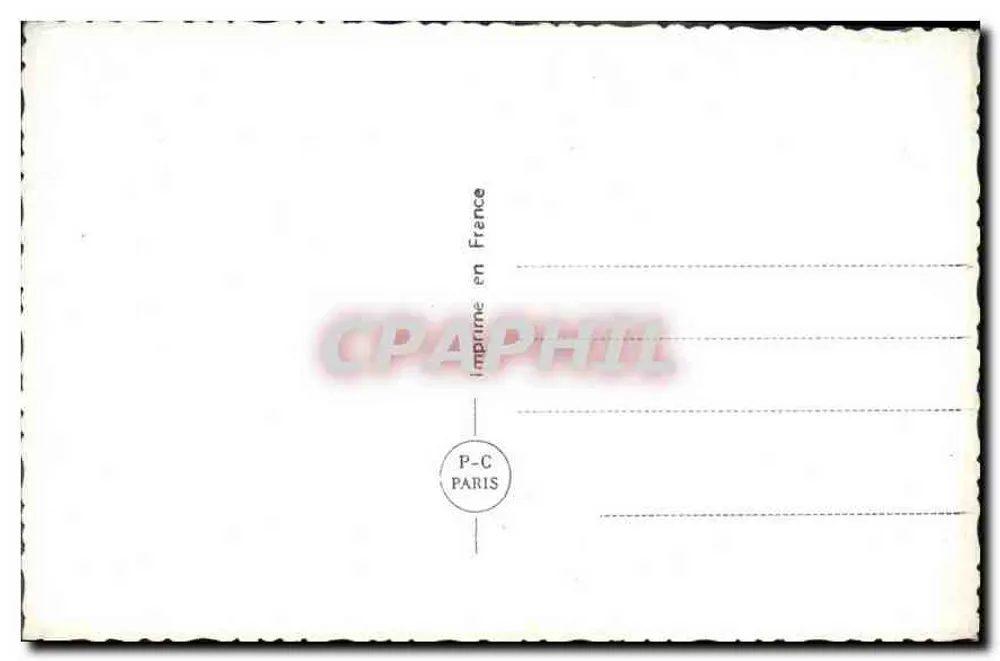 Casal de esquiadores — cena invernal — P-C PARIS n°6244 - Verso