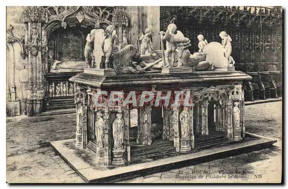 Bourg - Mausoleum von Philibert le Beau — Verlag ND, Nr. 49 - Vorderseite