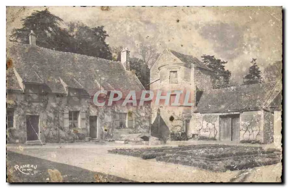 Cour interne de um manor em Cerny (S.-&-O.) — Edição d'Art Rameau - Frente
