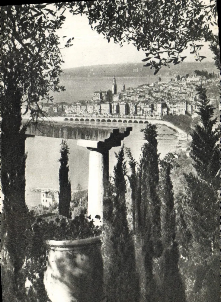 Vista de Nice — vista a partir de um jardim — Éd. d'Artunia, N° 06 - Frente