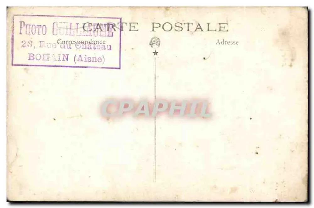 Neues Ehepaar — Studiofotografie — Photo Guillaume, Boitain (Aisne) - Rückseite