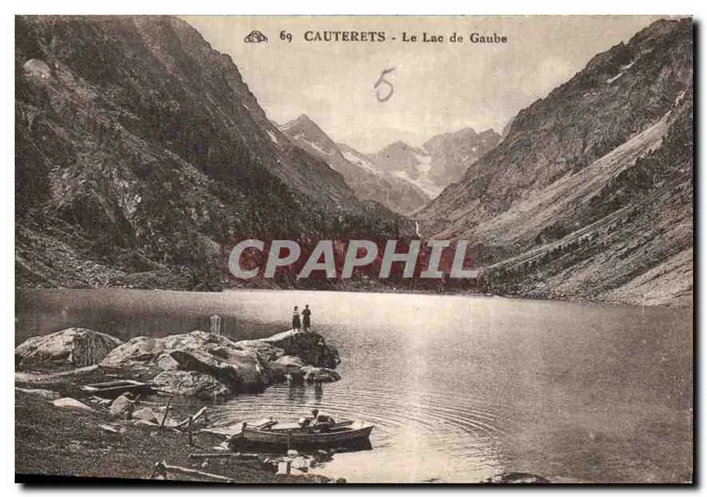 Cauterets - Het meer van Gaube — uitgever: Ancienne des Arts Photographiques - Strasbourg, serie nr. 69 - Voorkant