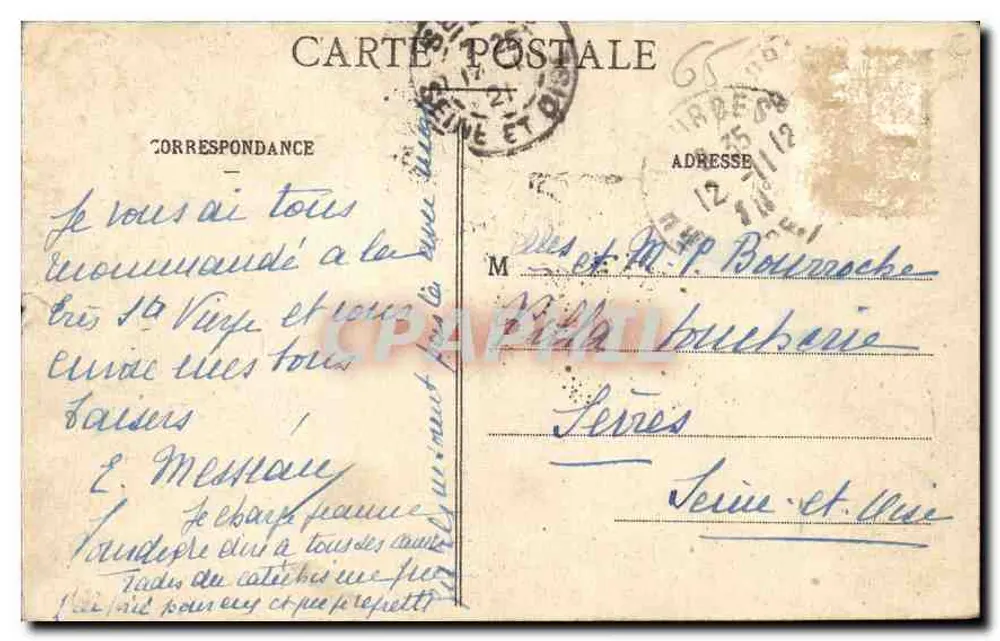 Lourdes - A Virgem Coroada — Editor Les Pyrénées, n°19 - Verso