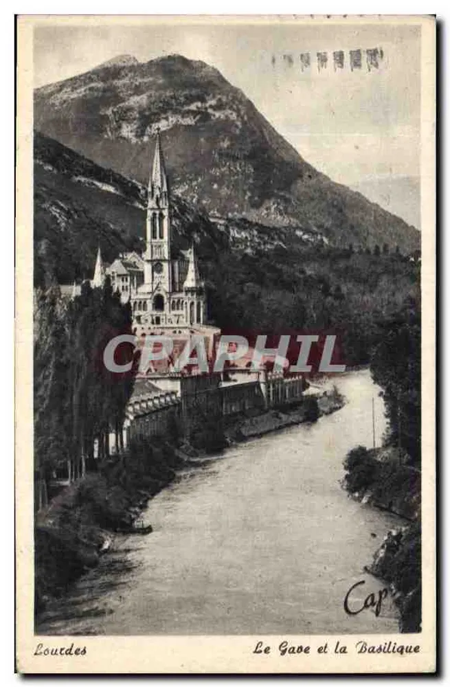 Lourdes — O Gave e a Basílica — Cap - Frente