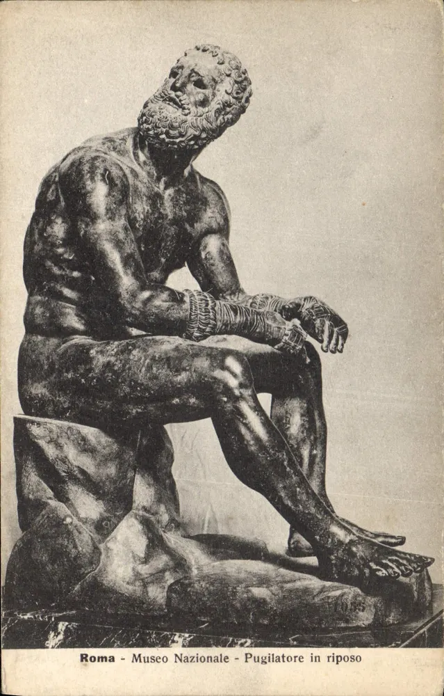 Rom - Museo Nazionale - Boxer in Ruhe — Photographie Anderson, n° 52857 - Vorderseite
