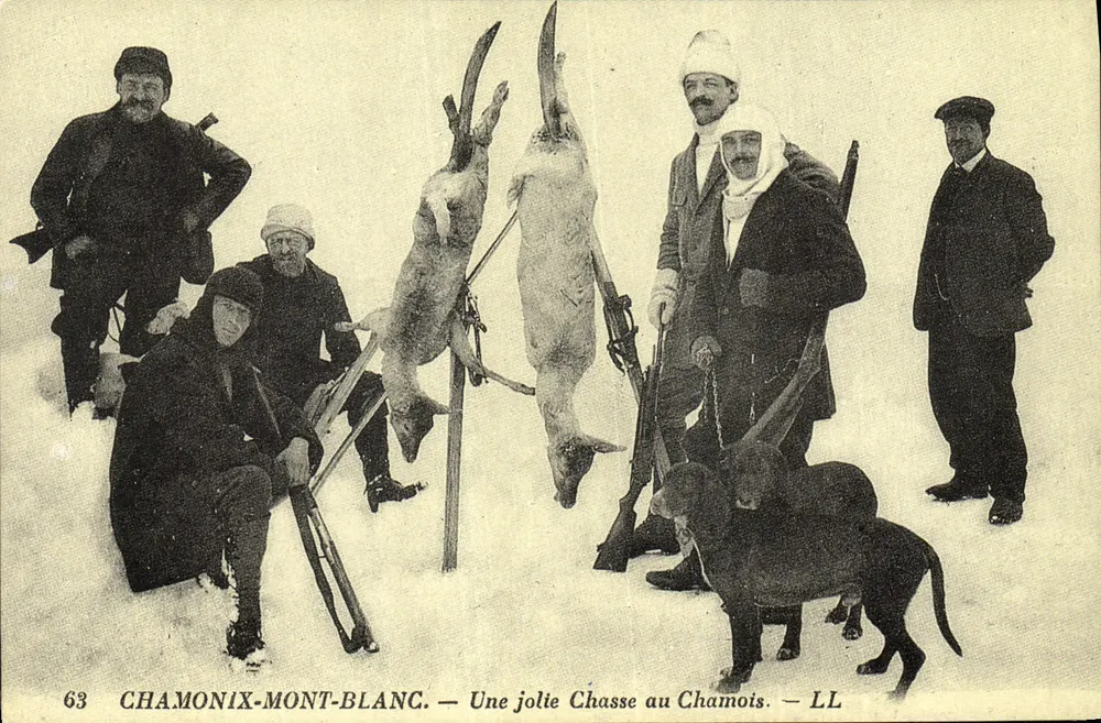 Chamonix-Mont-Blanc — Eine schöne Chamoisjagd — LL - Vorderseite