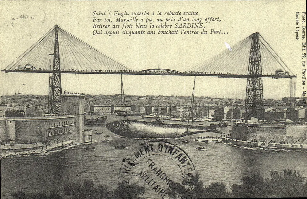 Marselha — Ponte transbordadora — Photo Dourse - Frente