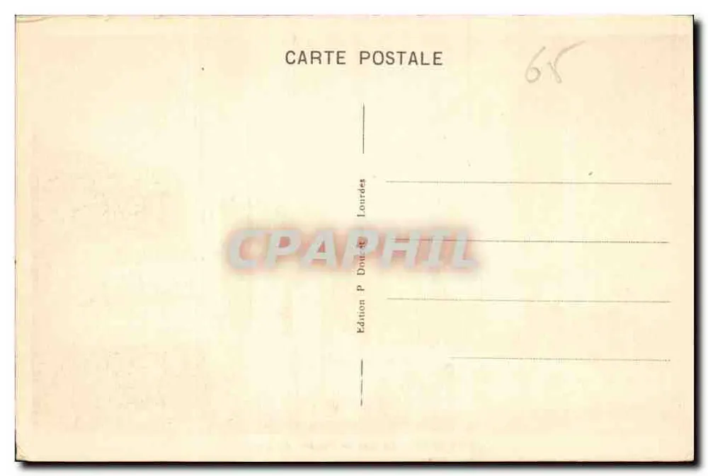 Cauterets - Het meer van Gaube - P. D. - Achterkant