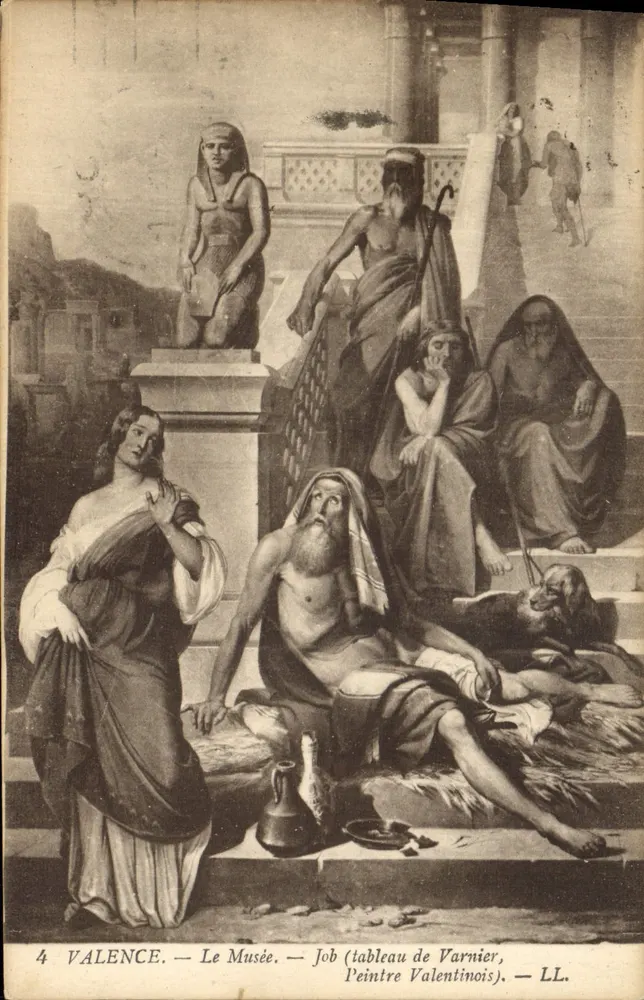 Valence — Das Museum — Job (Gemälde von Varnier, valoischer Maler) — LL. - Vorderseite