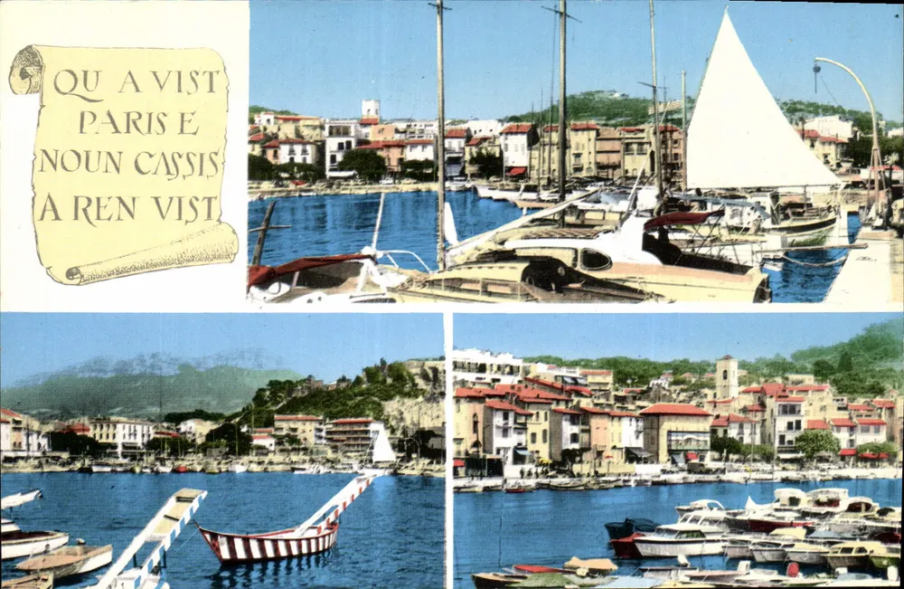 Cassis — Vista do porto e dos cais — Edições S.E.P.T. NICE - Frente