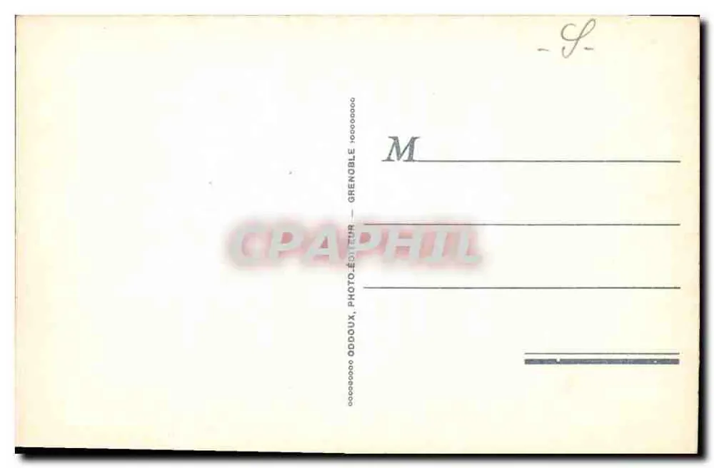 Lago do Bourget — Dente do Gato — Narcisos — ODDOUX - Verso