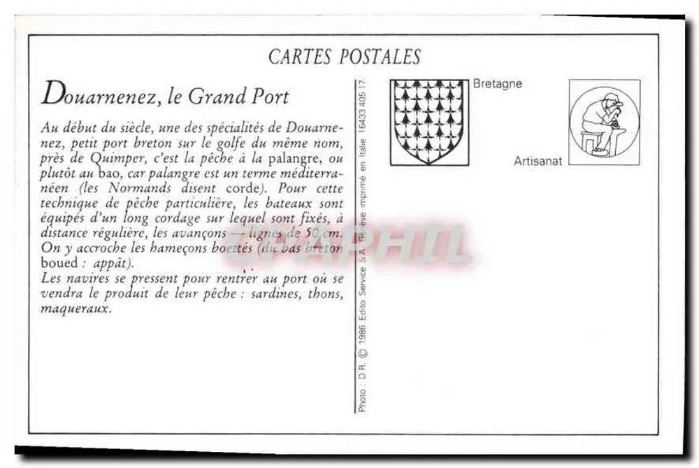 Douarnenez — Het Grote Haven — B. Fot. - Achterkant