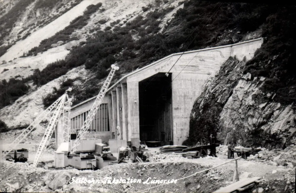 Estação de tubulação de sal de Lünersee — Brand, Alemanha - Frente