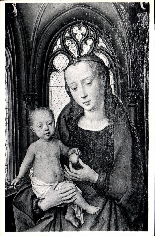 Die Reliquiare der Heiligen Ursula — Detail der Jungfrau und des Kindes — Ern. Thill, Brüssel - Vorderseite
