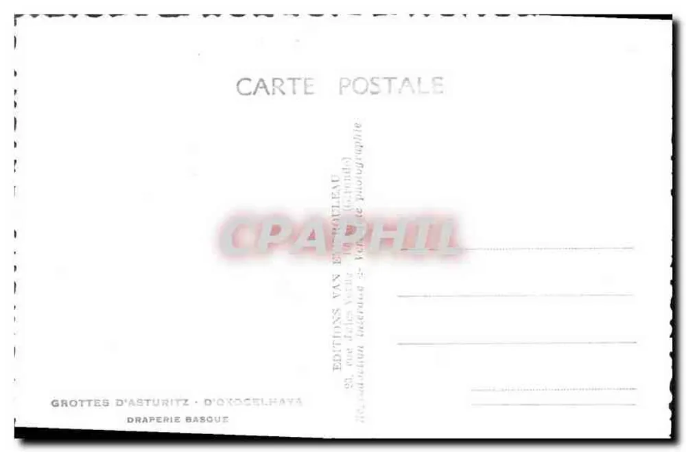 Grutas de Asturitz — D'Okocelhaya — Éditions Van Eebratleau - Verso