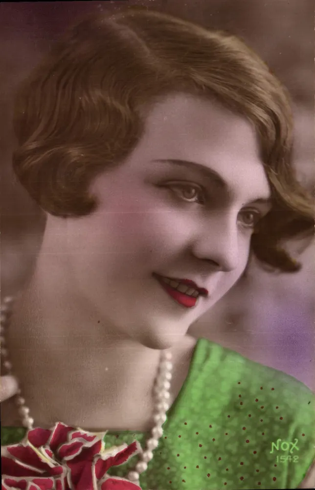 Jovem mulher em vestido verde — retrato — Nox 1542 - Frente