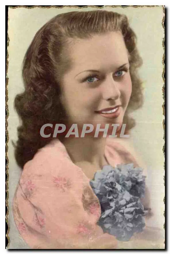 Mulher jovem sorridente — retrato — editor desconhecido - Frente