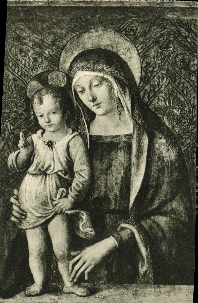A Virgem com o Menino — Pinacoteca do Vaticano — edição italiana n°293-8 - Frente