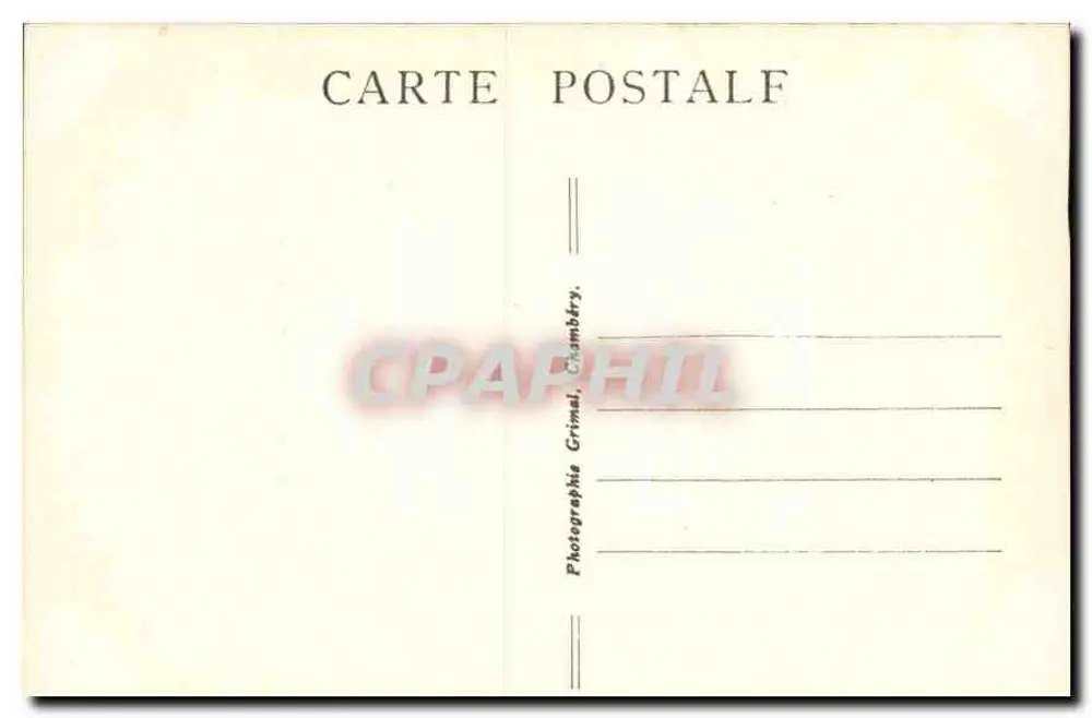 Jean-Jacques Rousseau — Portrait — La Savoie Touristique, Nr. 1073 - Rückseite