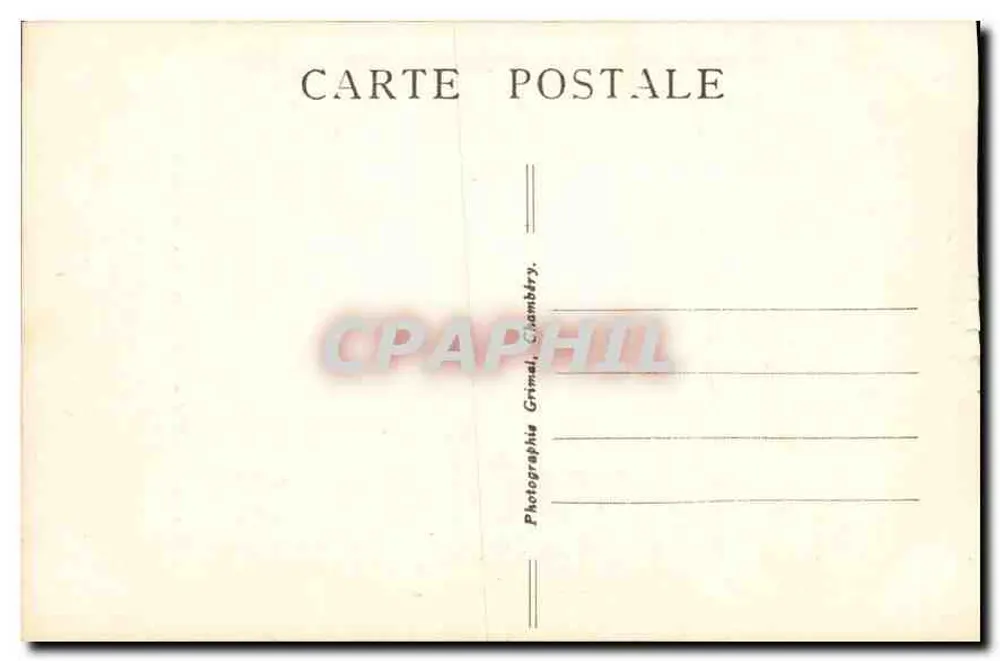 Chambéry — Les Charmettes — Mme de Warens — La Savoie Touristique - Verso