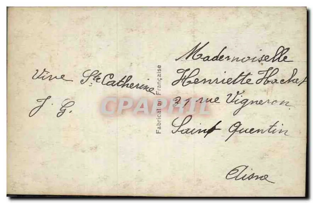 Jovem menina em vestido amarelo com babados — editor B. Buet, Paris, n° 294 - Verso