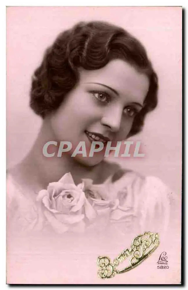 Jovem mulher — retrato — editor LEO, n° 5820 - Frente
