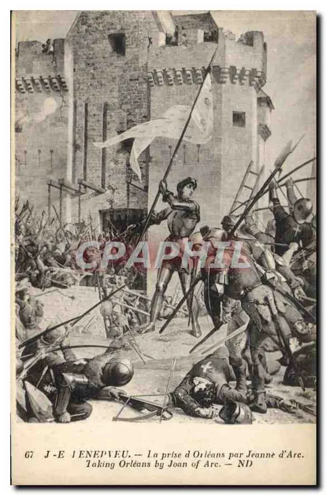 Die Einnahme von Orléans durch Joan of Arc — J.-E. Leneuve — Imp. Neurdein & Cie, Paris - Vorderseite